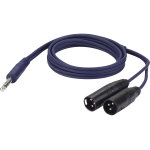 Dap - audio fl36 - 2 x xlr 3 broches symtrique, mle vers jack stro 1, 5 m - cbles adaptateurs