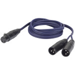 Dap - audio fl39 - bal. xlr 3p, femelle vers 2 x xlr 3p m�le 1, 5 m - c�bles xlr 3 pol