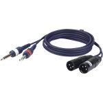 Dap - audio fl44 - 2 prises jack mono l / r asymétriques vers 2 xlr / m 3p 3 m - câbles adaptateurs Dap - audio fl44 - 2 prises jack mono l / r asymétriques vers 2 xlr / m 3p 3 m - câbles adaptateurs