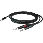 Dap - audio flx31 - stereo mini - jack to 2 mono jack l / r corps de jack renfonc�, 1, 5 m - c�ble � ...