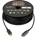 Cble fibre optique hdmi 2. 1 aoc 8k dap - audio, 30 m, plaqu or - cbles hdmi