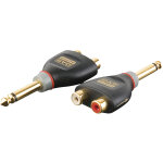 Dap - audio xga41 - jack / m mono vers 2 x rca / f - avec 2 r�sistances de 10 kilo - ohm - adaptateurs ...