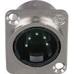 Chssis dap - audio xlr 5p - botier mle en nickel - prise encastrables
