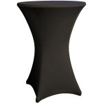 Dekotopia couverture pour les tables de bistrot / bar rondes 80 - 86 cm noir - b - stock - - soldes% ...