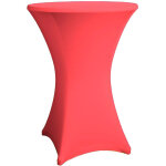 Dekotopia couverture pour les tables de bistrot / bar rondes 80 - 86 cm rouge - housses diverses