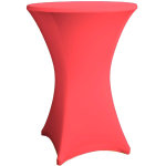 Dekotopia couverture pour les tables de bistrot / bar rondes 80 - 86 cm rouge - housses diverses