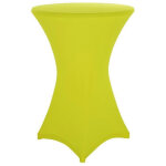 Dekotopia housse de table de bar jaune fluo pour 70 - 75 cm de diamtre extensible - housses diverses ...