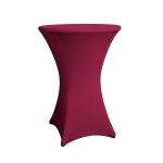 Dekotopia housse de table de bar rouge foncé pour 70 - 75 cm de diamètre stretch - housses diverses Dekotopia housse de table de bar rouge foncé pour 70 - 75 cm de diamètre stretch - housses diverses