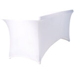 Dekotopia tableau couvercle �lastique bien ajust� 170 - 200cm blanc - housses diverses