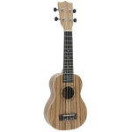 Dimavery uk - 400 ukulele soprano  zebrawood  (bois de z�bre) - guitares acoustiques