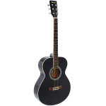 Dimavery aw - 303 western guitar noir - guitares acoustiques