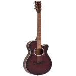 Dimavery aw - 400 guitare western, redburst - guitares acoustiques