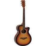 Dimavery aw - 400 guitare western, sunburst - guitares acoustiques