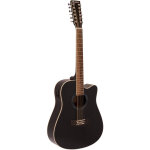Dimavery dr - 612 western guitar 12 - string, black - guitares acoustiques