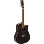 Dimavery dr - 612 western guitar 12 - string, black - guitares acoustiques Dimavery dr - 612 western guitar 12 - string, black - guitares acoustiques