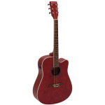 Dimavery jk - 510 guitare western, cutaway, grain� - guitares acoustiques