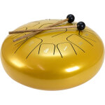 Dimavery td - 12, tambour � languettes en acier, or