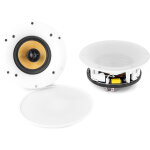 Ensemble de haut - parleurs de plafond amplifi�s power dynamics wcs50 wifi / bt 5, 25 pouces - haut - ...