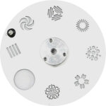 Ersatzteil gobo wheel led tmh - s90 1 + 7 gobos (statique) - pices de rechange