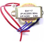 Ersatzteil transformateur sec. : 9v / 0, 5a pri. : 230v (ei41 * 17) audience blinder 2xpar - 36 dmx - ...
