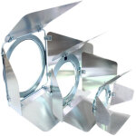 Eurolite barndoors par - 20 spot argent - projecteurs � volet coupe - flux