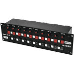 Eurolite board 10 - st avec bouchon de s�curit� 10x - interrupteur et r�gulateurs