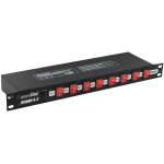 Eurolite board 8 - s avec 8x sorties iec - interrupteur et r�gulateurs