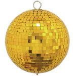 Eurolite boule  facettes 15cm or - boules  facettes