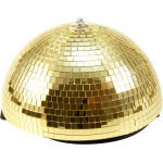 Eurolite demi - miroir boule 30cm or motoris - boules  facettes