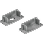 Eurolite embouts pour u - profil 20mm argenté Eurolite embouts pour u - profil 20mm argenté
