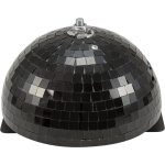 Eurolite half mirror ball 20cm noir motoris - boules  facettes