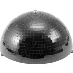 Eurolite half mirror ball 30cm noir motoris - boules  facettes