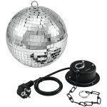 Eurolite mirror ball 20cm avec moteur md - 1015 - kits complets de boule à facettes Eurolite mirror ball 20cm avec moteur md - 1015 - kits complets de boule à facettes