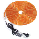 Eurolite rubberlight rl1 - 230v orange 9m - tuyaux lumineux