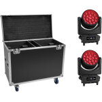 Eurolite set 2x led ip tmh - h760 + valise � roulettes - moving head spots und beams