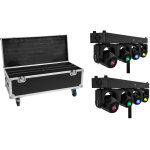 Eurolite set 2x led tmh bar s120 + mallette avec roues - kits complets