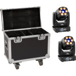 Eurolite set 2x led tmh - h90 + mallette  roulettes - kits