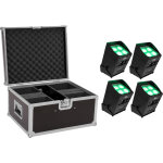 Eurolite set 4x akku up - 4 entry qcl spot quickdmx + etui - kits