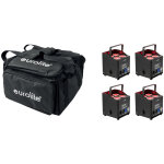 Eurolite set 4x akku up - 4 qcl spot quickdmx mk2 + soft bag - projecteurs � batterie