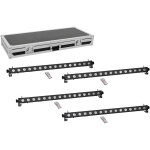 Eurolite set 4x led pix - 16 qcl bar + case - kits