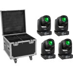 Eurolite set 4x led tmh - b90 + mallette � roulettes - kits