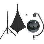 Eurolite set boule miroir 50cm noir avec support et housse de tr�pied noir - kits complets de boule � ...