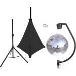 Eurolite set boule miroir 50cm avec support et housse de tr�pied noir - kits complets de boule � facettes ...