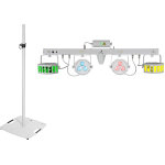 Eurolite set led kls laser bar fx light set blanc + bps - 3 loudspeaker stand blanc - kits