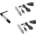 Eurolite set quickdmx 1x metteur + 2x rcepteur akku - logiciels et matriels dmx