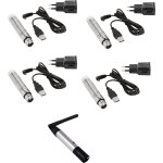 Eurolite set quickdmx 1x metteur + 4x rcepteur akku - logiciels et matriels dmx