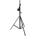 Eurolite stt - 400 / 85 support de treuil t�v / gs noir - tr�pieds � manivelle