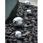 Europalms boule dco 10cm, argent 4x - objets de dco & amnagement