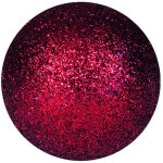 Europalms boule d�co 3, 5cm, rouge, paillettes 48x - boules de no�l