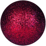 Europalms boule dco 3, 5cm, rouge, paillettes 48x - boules de nol